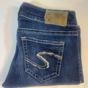 Silver Jeans Women's Dark Blue Boot Cut Jeans